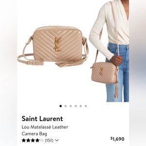 Saint Laurent Lou Matelasse Leather Camera Bag